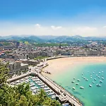 Miramar Luxurious Apartment, 3 Double For 6 Guests, Free Parking, Terrace, New * San Sebastián